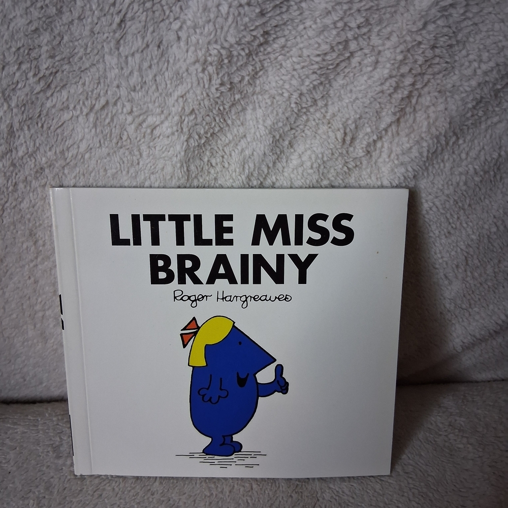 Little Miss Brainy Book by Little Miss - Blue and Yellow